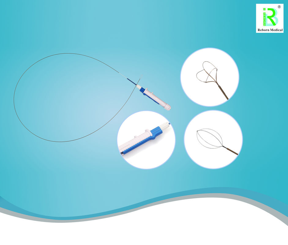 Medical Nitinol Stone Retrieval Basket Zero Tip Kink Resistant 115cm Extractor